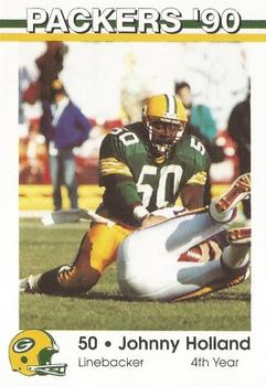 1990 Green Bay Packers Police - WIXK Radio New Richmond & New Richmond Police Department #11 Johnny Holland Front