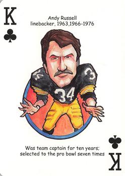 2005 Hero Decks Pittsburgh Steelers Football Heroes Playing Cards #K♣ Andy Russell Front