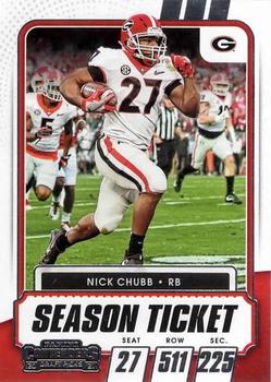 2021 Panini Contenders Draft Picks #52 Nick Chubb Front