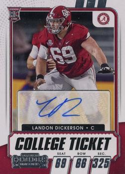 2021 Panini Contenders Draft Picks #234 Landon Dickerson Front