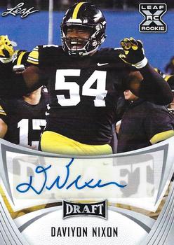 2021 Leaf Draft - Autographs #BA-DN2 Daviyon Nixon Front