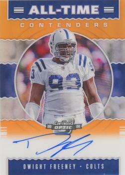 2020 Panini Contenders Optic - All-Time Contenders Orange #AT6 Dwight Freeney Front