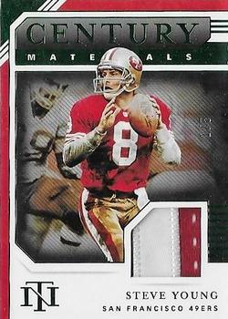 2020 Panini National Treasures - Century Materials Emerald #CM-SY Steve Young Front