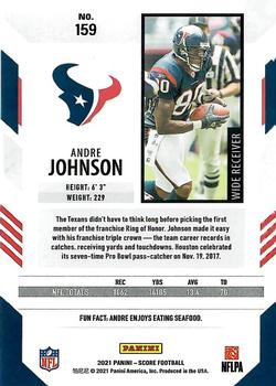 2021 Score - First Down #159 Andre Johnson Back