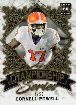2021 Leaf Championship Series - Gold #CS-09 Cornell Powell Front