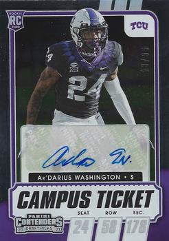 2021 Panini Contenders Draft Picks - Campus Ticket #289 Ar'Darius Washington Front