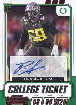 2021 Panini Contenders Draft Picks - Red #194 Penei Sewell Front