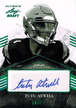 2021 Leaf Ultimate Draft - Autographs Emerald Spectrum #BA-TA1 Tutu Atwell Front