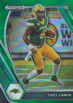 2021 Panini Prizm Draft Picks Collegiate - Green #120 Trey Lance Front