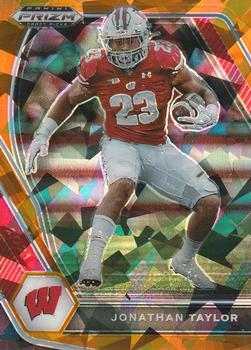 2021 Panini Prizm Draft Picks Collegiate - Orange Ice #76 Jonathan Taylor Front