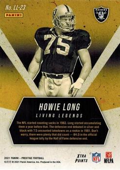 2021 Panini Prestige - Living Legends Xtra Points Red #LL-23 Howie Long Back
