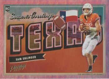 2021 Panini Prestige - Seasons Greetings #SG-19 Sam Ehlinger Front