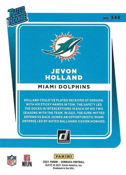 2021 Donruss #348 Jevon Holland Back