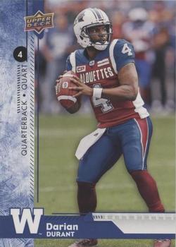 2018 Upper Deck CFL - Blue #182 Darian Durant Front