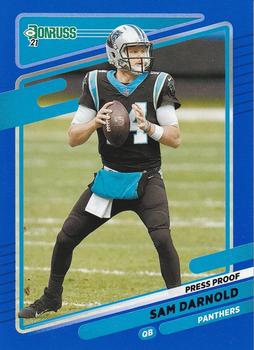 2021 Donruss - Press Proof Blue #37 Sam Darnold Front