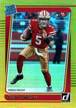 2021 Donruss - Press Proof Bronze #254 Trey Lance Front