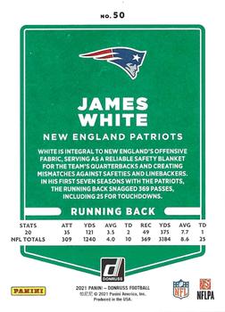 2021 Donruss - Press Proof Red #50 James White Back