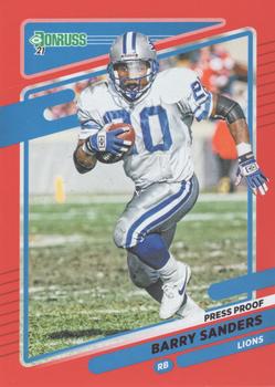 2021 Donruss - Press Proof Red #173 Barry Sanders Front