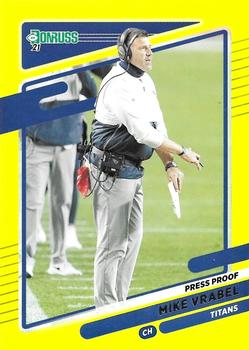2021 Donruss - Press Proof Yellow #12 Mike Vrabel Front