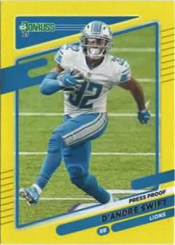 2021 Donruss - Press Proof Yellow #171 D'Andre Swift Front