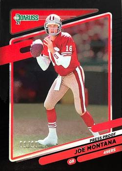 2021 Donruss - Press Proof Black #57 Joe Montana Front