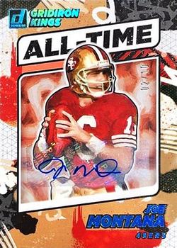 2021 Donruss - All-Time Gridiron Kings Autographs #AT-3 Joe Montana Front