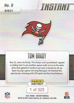 2021 Panini Instant NFL #9 Tom Brady Back