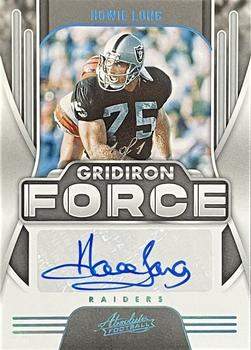 2021 Panini Absolute - Gridiron Force Signatures Platinum #GF19 Howie Long Front