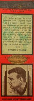 1937 Diamond Matchbook Covers #NNO Frank Sullivan Front