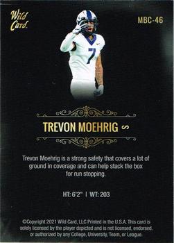 2021 Wild Card Matte #MBC-46 Trevon Moehrig Back