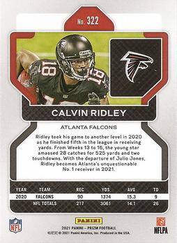 2021 Panini Prizm #322 Calvin Ridley Back