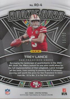 2021 Panini Spectra - Rookie Aura #RO-4 Trey Lance Back