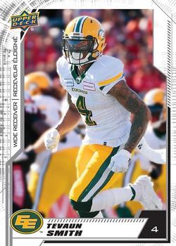 2020 Upper Deck CFL - Blank Back #191 Tevaun Smith Front