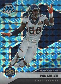 2021 Panini Mosaic - Prizm Reactive Blue #300 Von Miller Front