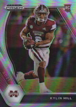 2021 Panini Mosaic - Prizm Silver #374 Kylin Hill Front