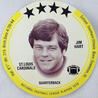 1976 Saga Discs #NNO Jim Hart Front