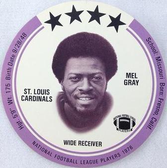 1976 Saga Discs #NNO Mel Gray Front