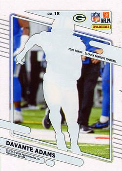 2021 Clearly Donruss #18 Davante Adams Back