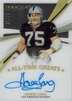 2021 Panini Immaculate - All-Time Greats Signatures #ATG-HL Howie Long Front