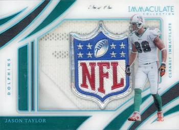 2021 Panini Immaculate - Clearly Immaculate Jerseys Platinum #CJ-JT Jason Taylor Front