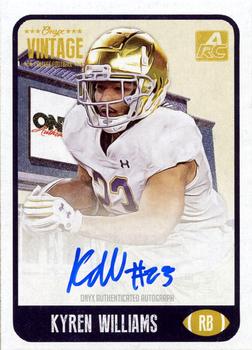 2021 Onyx Vintage College Football - Blue Signatures #CAKW Kyren Williams Front