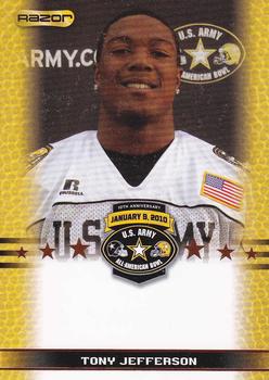 2010 Razor US Army All-American Bowl - SGA Samples #NNO Tony Jefferson Front