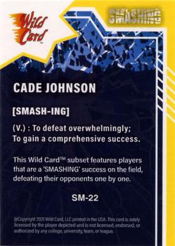 2021 Wild Card Alumination - Smashing Blue #SM-22 Cade Johnson Back