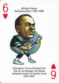 2006 Hero Decks Dallas Cowboys Football Heroes Playing Cards #6♥ Michael Downs Front