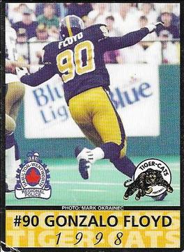 1998 Hamilton Tiger-Cats Police #NNO Gonzalo Floyd Front