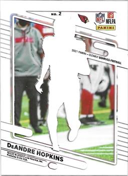 2021 Clearly Donruss - Purple #2 DeAndre Hopkins Back