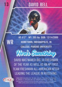 2022 SAGE - Red #13 David Bell Back