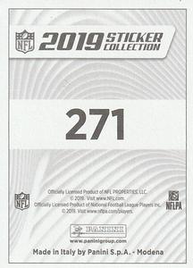 2019 Panini NFL Sticker Collection #271 Oakland Raiders Logo Back