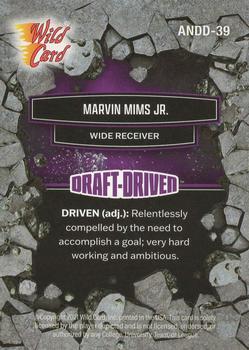 2021 Wild Card Alumination NIL - Draft-Driven Purple #ANDD-39 Marvin Mims Jr. Back
