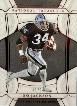 2021 Panini National Treasures - Jersey Number Red #63 Bo Jackson Front